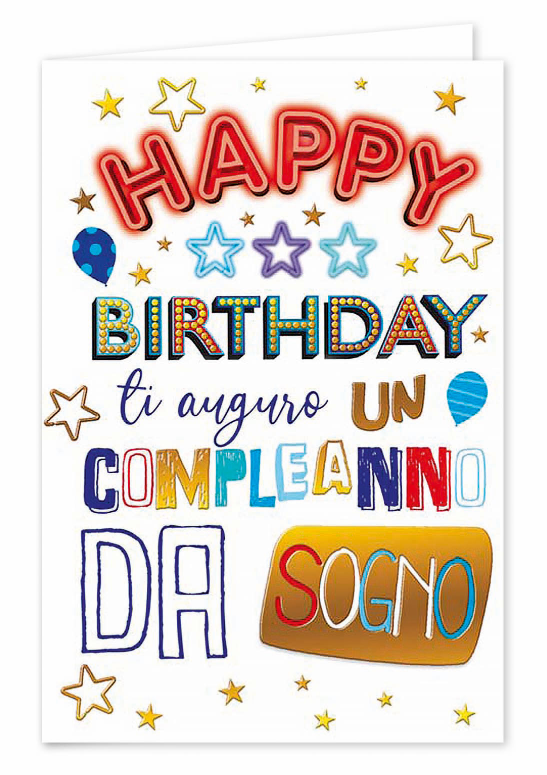 Biglietti buon compleanno bimbi lusso