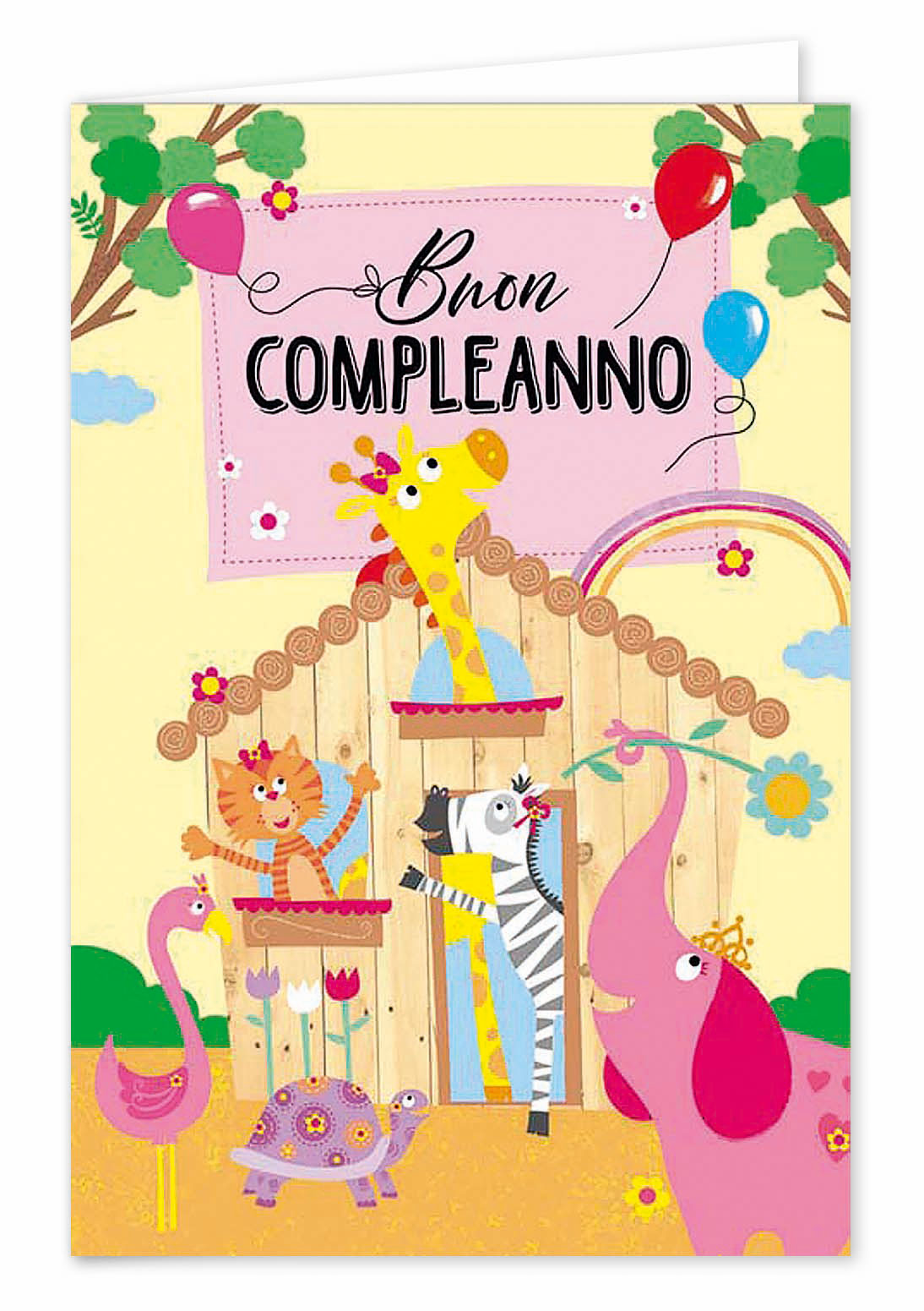 Biglietti buon compleanno bimbi rotella