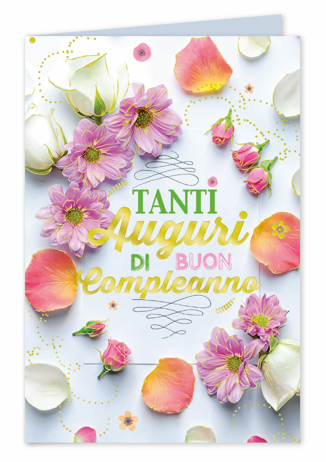 Biglietti buon compleanno fiori