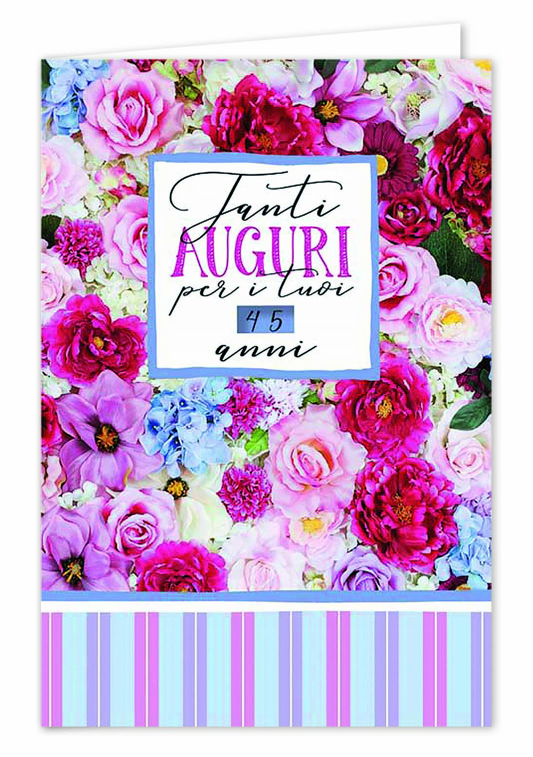 Biglietti buon compleanno fiori lusso