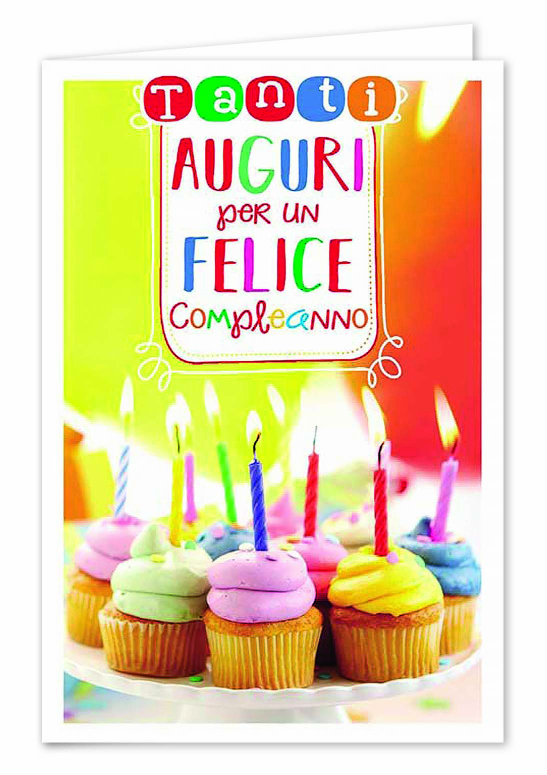 Biglietti buon compleanno torta con rotella