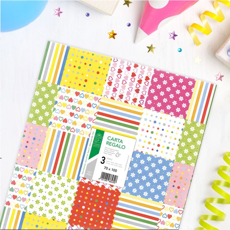 Busta 3 fogli bis assortiti generico