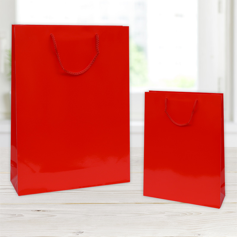 Shopper luxury elegant rosso lucida
