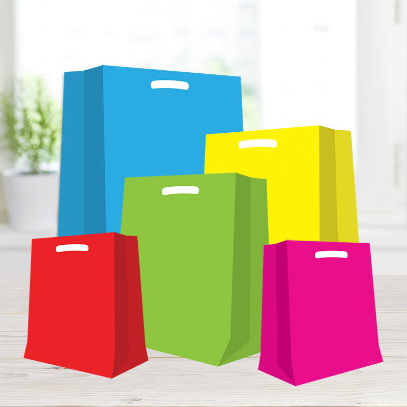 Shopper soffietto tinta unita chiara